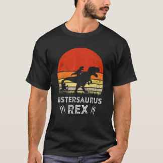 Vintag Sistersaurus Rex Dinosaur Matching Family T-Shirt