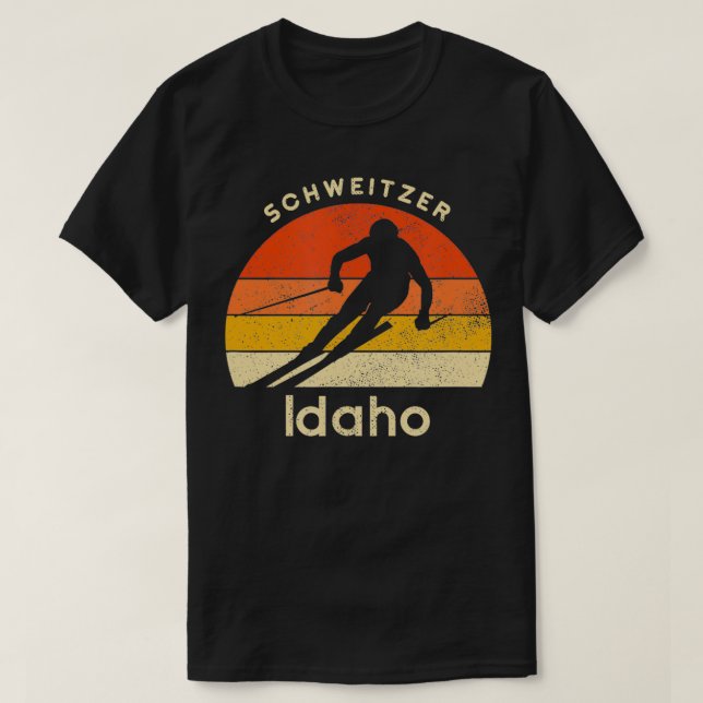 Vintag Ski Schweitzer Idaho T-Shirt (Design vorne)