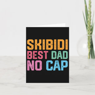 Vintag Skibidi Best Vater No Cap Vater Rizz Funny  Karte