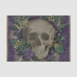 Vintag Skull Halloween Seidenpapier
