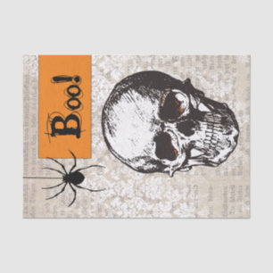 Vintag Skull Halloween Seidenpapier