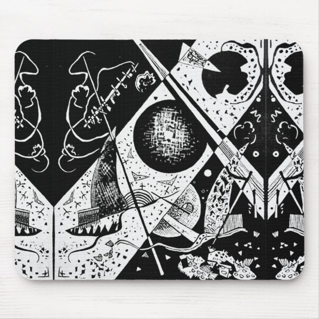 Vintag "Small Worlds VI" - Kandinsky Art Mousepad (Vorne)