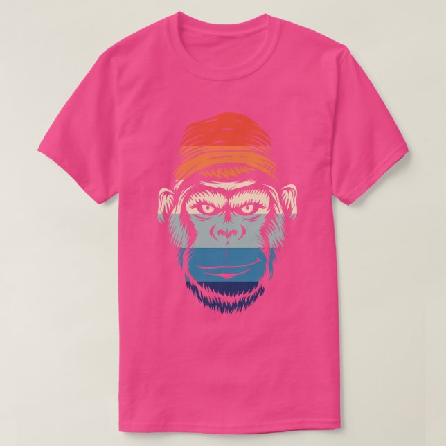 Vintag Smiling Gorilla T-Shirt (Design vorne)
