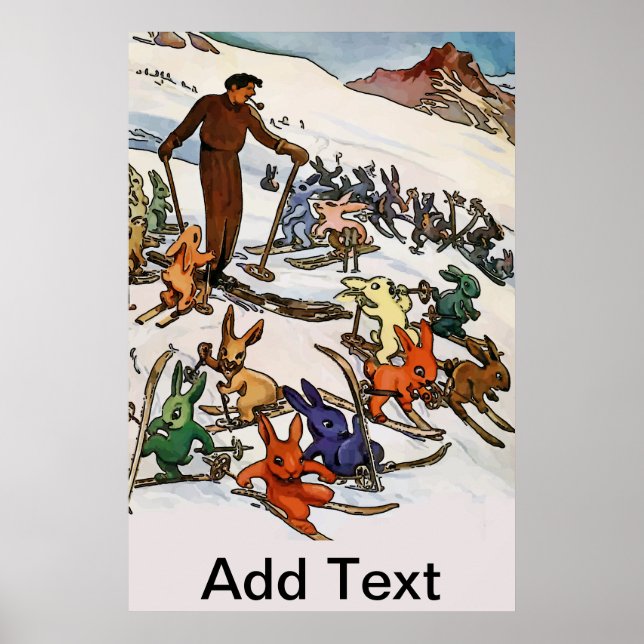 Vintag Snow Bunnies Poster (Vorne)