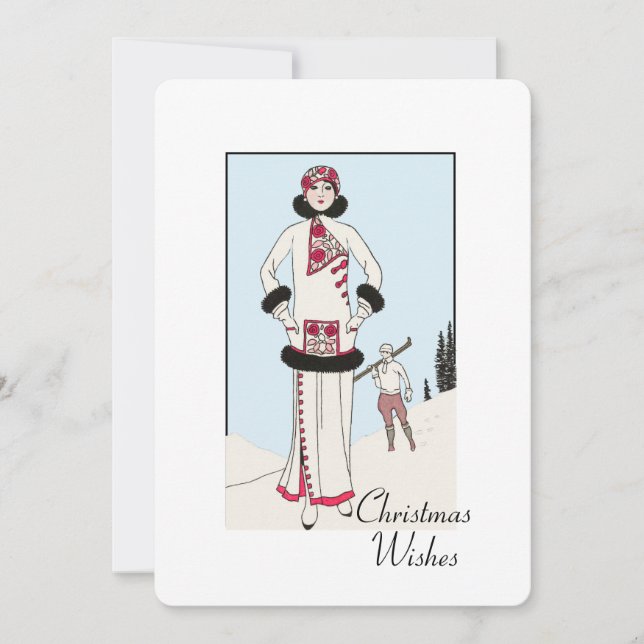 Vintag Snow Queen Weihnachten (Vorderseite)