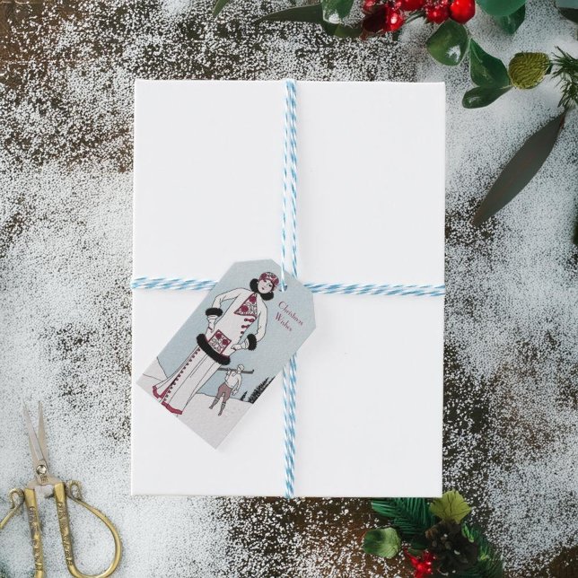 Vintag Snow Queen Weihnachten Geschenkanhänger (Von Creator hochgeladen)