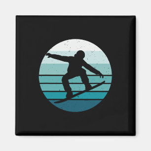 Vintag Snowboarden Magnet