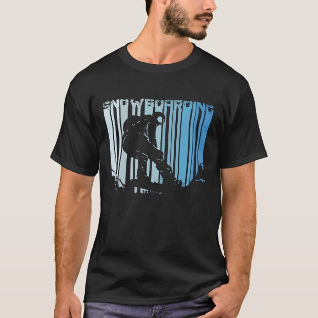 Vintag Snowboarden T-Shirt (Vorderseite)