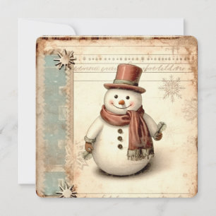 Vintag Snowman Weihnachten