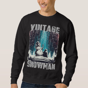 Vintag Snowman Weihnachten Sweatshirt