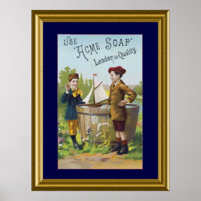 Vintag Soap Ad Art Poster (Vorne)
