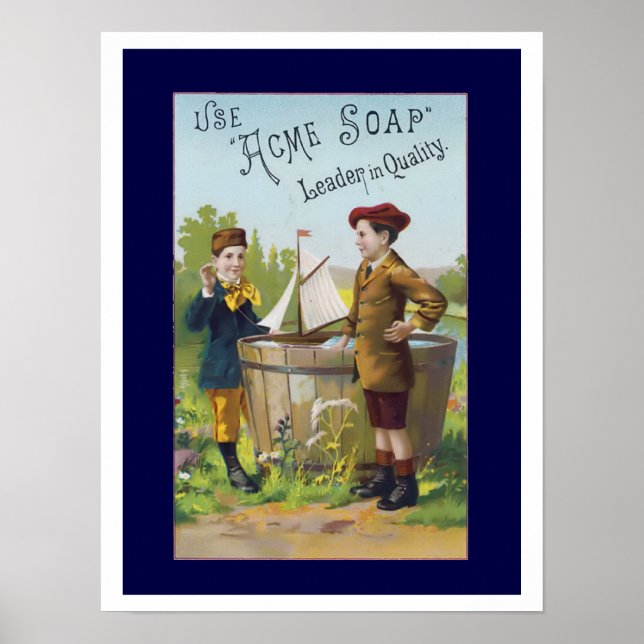 Vintag Soap Ad Art Poster (Vorne)