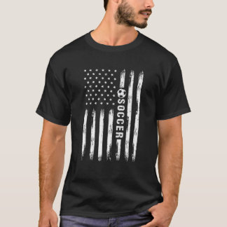 Vintag Soccer 4. Juli Männer USA Fahne B T-Shirt