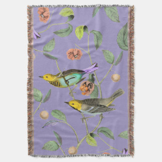 Vintag Songbird Lavender Blue Decke