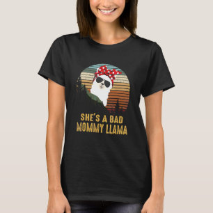 Vintag Sonnenuntergang Sie ist eine schlechte Mutt T-Shirt