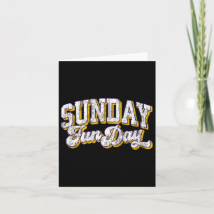 Vintag Sonntag Funday Minnesota Fußball Retro Spaß Karte