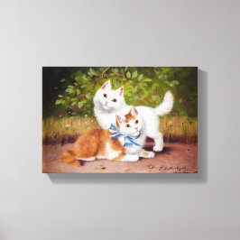 Vintag Sophie Sperlich Kittens Leinwanddruck