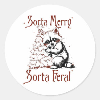 Vintag Sorta Merry Sorta Wilhelm Tell Runder Aufkleber