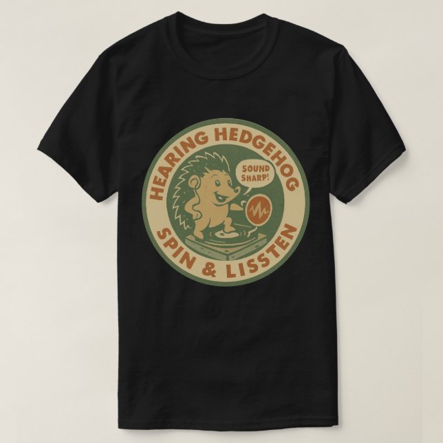 Vintag Sound Sharp Audiology DJ T-Shirt (Design vorne)