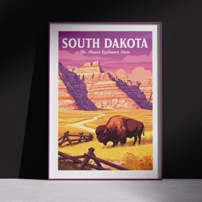 Vintag South Dakota Poster (Von Creator hochgeladen)