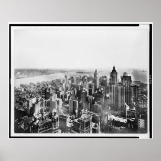 Vintag Southern Manhattan New York NY 1913 Poster