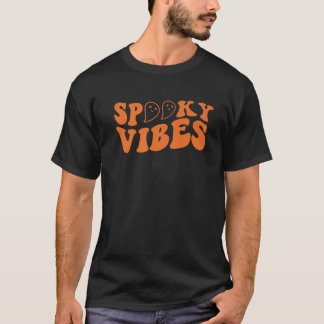 Vintag Spooky Vibes Halloween Ghost Kostüm Kinder T-Shirt