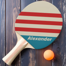 Vintag Sport Aqua Surf Streifen mit Namen