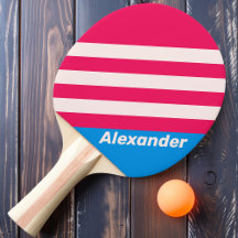 Vintag Sport Blue Crush Streifen mit Namen