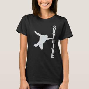 Vintag Sport Skydiving Skydiving Silhouette T-Shirt
