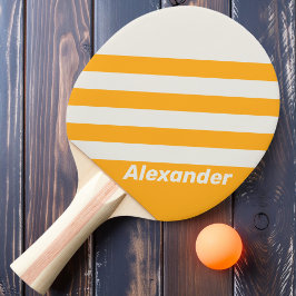 Vintag Sport Sun Küsste Streifen mit Namen Tischtennis Schläger