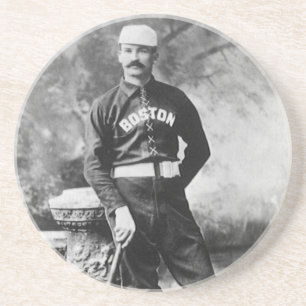 Vintag Sports Foto, Boston Baseball Player Getränkeuntersetzer