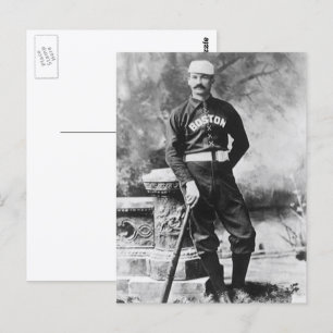 Vintag Sports Foto, Boston Baseball Player Postkarte