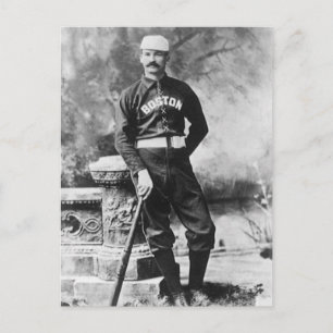 Vintag Sports Foto, Boston Baseball Player Postkarte