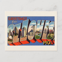 Vintag St Louis Postkarte