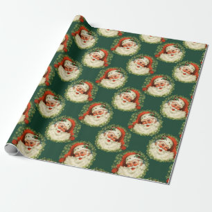 Vintag St. Nick Weihnachten Weihnachten Weihnachte Geschenkpapier