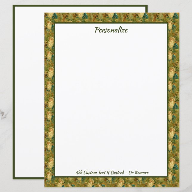 Vintag St. Nikolaus Weihnachten (Vorne/Hinten)