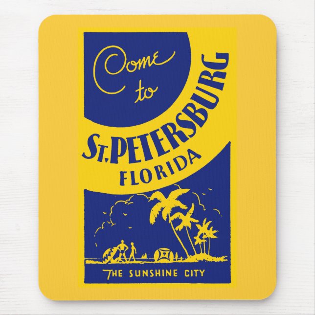 Vintag St. Petersburg Florida Mousepad (Vorne)