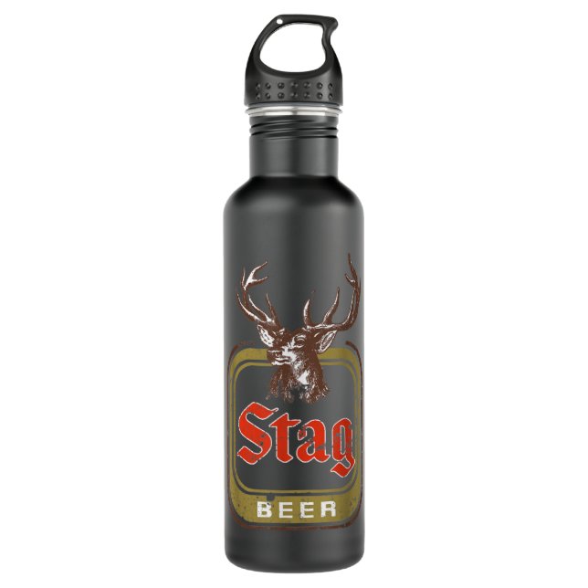 Vintag Stag Beer  Edelstahlflasche (Vorderseite)
