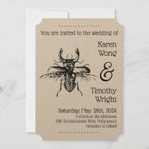 Vintag Stag Beetle Wedding