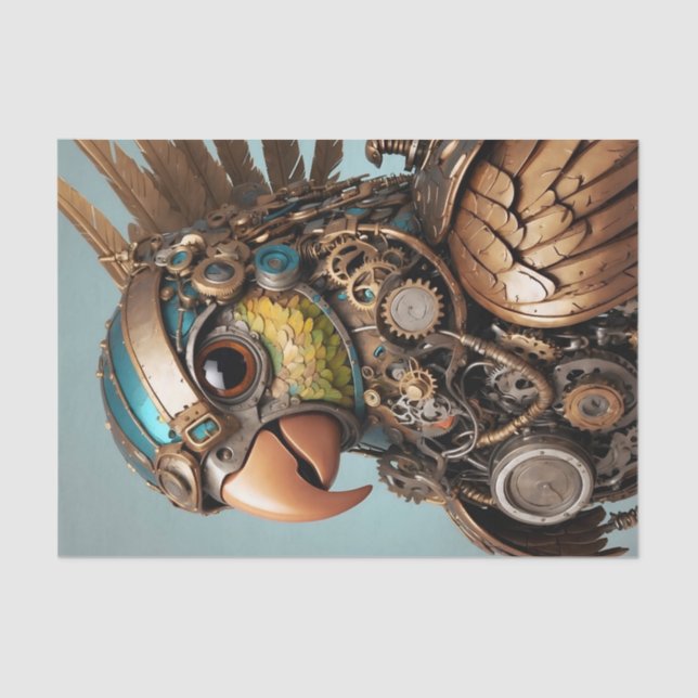 Vintag-Steampunk-Paprot Seidenpapier (Vorderseite)