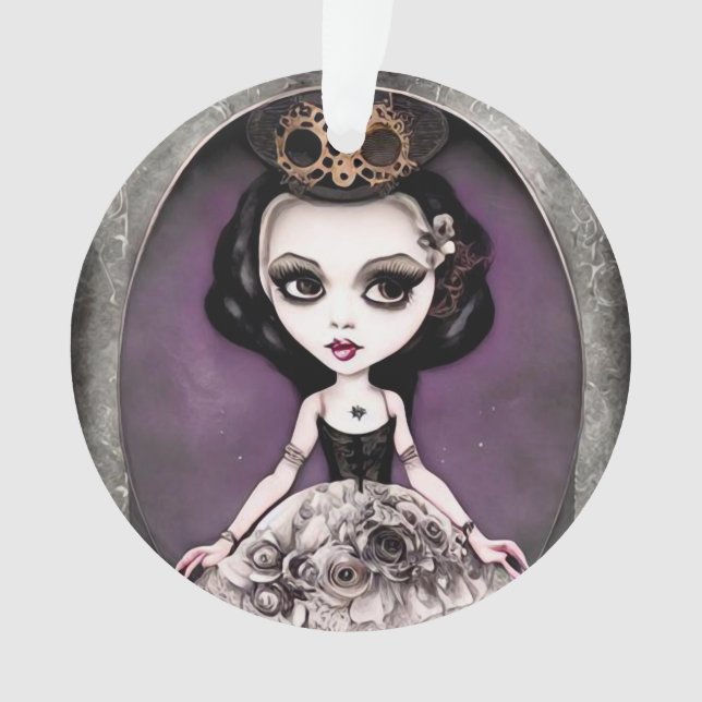 Vintag Steampunk Princess Doll Ornament (Vorderseite)