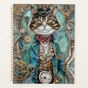 Vintag Steampunk Tabby Cat Planer