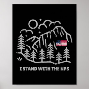 Vintag stehe ich mit den NPS-Frauen Poster