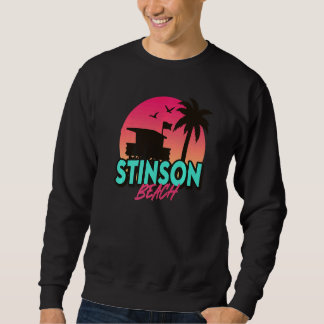 Vintag Stinson Beach California Palmen Ca Ret Sweatshirt