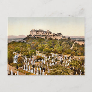 Vintag Stirling Castle Scotland Postkarte