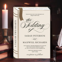 Vintag Story Mairy Tale Library Gold Wedding