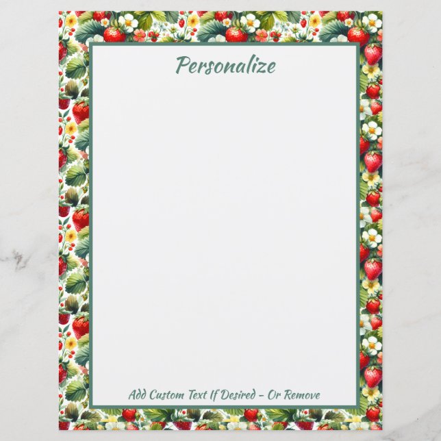 Vintag Strawberry Daisy Blume Florenz (Vorderseite)