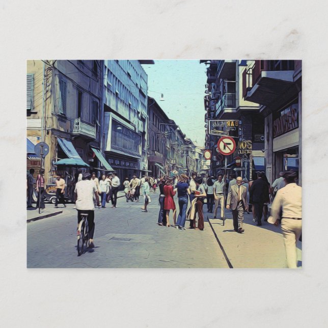 Vintag Street 1971 Postkarte (Vorderseite)