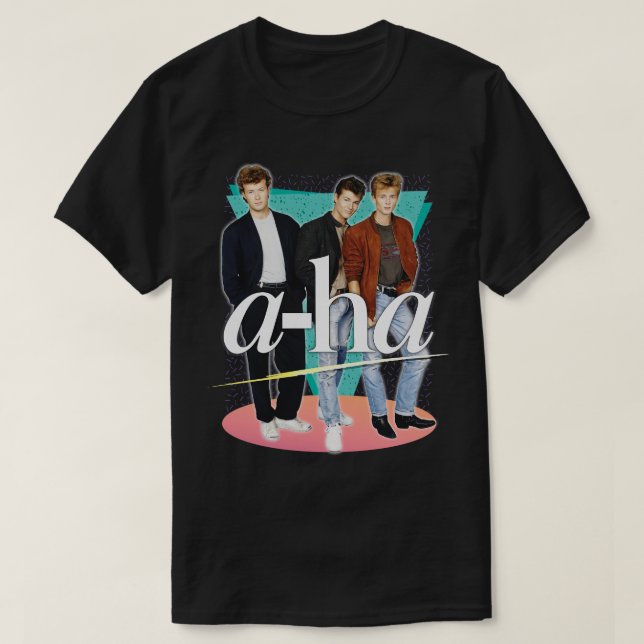 Vintag Style 80er AHa Design T-Shirt (Design vorne)