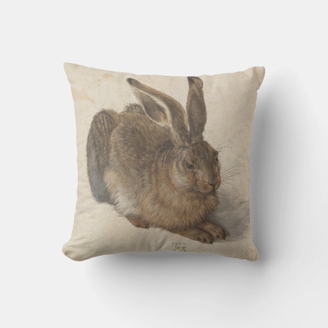 Vintag-Style Albrecht Dürer - Hare Kissen (Vorderseite)